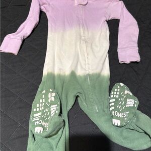 Honest Baby ombré footed sleeper 18M